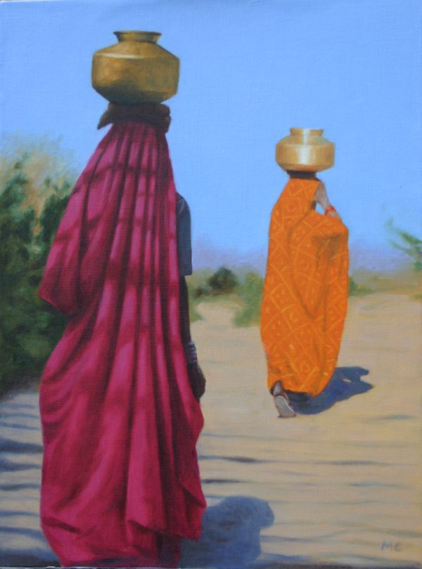 Two Rajasthani Women with Pots