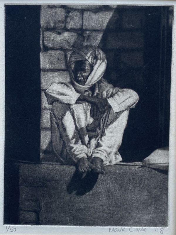 Rajasthani Man Seated - Etch & Dry