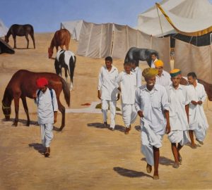 Rajasthani Men and Marwari Horses, Pushkar