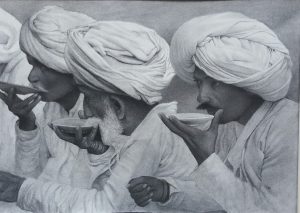 Rajasthani Men Sipping Tea